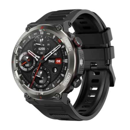 Montre connectée 1,45" avec étanche IP68 Blac | Smarty Paris